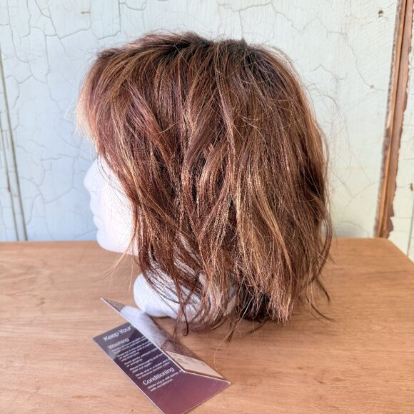 Beachy Wig by Jaclyn Smith, Auburn Sugar Rooted - Picture 4 of 9